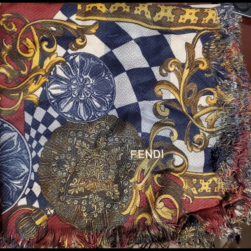 NWT Vintage Renee Wolfe  FENDI SCARFS SET OF TWO.